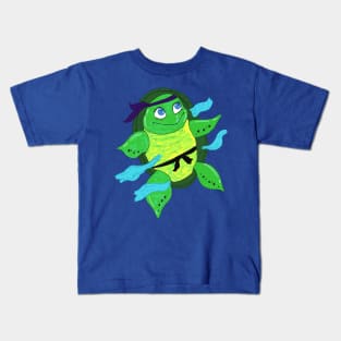 Cute Sea Turtle Ninja Kids T-Shirt